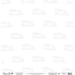 Christmas Glittered Embossed Vellum 12 x 12 in