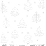 Christmas Glittered Embossed Vellum 12 x 12 in