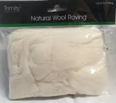 Φυσικό μαλλί Roving 50γρ