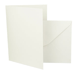 A5 Plain Cream Cards and envelopes  25 pk