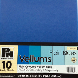 Plain Coloured Vellum Packs