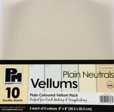 Plain Coloured Vellum Packs