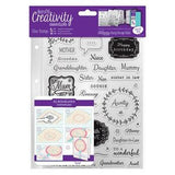 Docraft Clear Stamps A5-Words & Sentiments