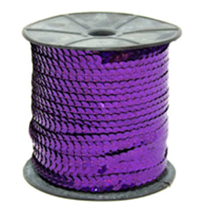 Flat strung 6mm Sequins x 5 metres