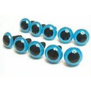 Crystal Blue Plastic Eyes