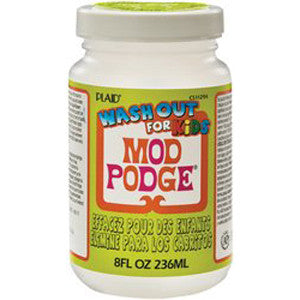 Mod Podge Glue Washout for Kids, Clear, Gloss Finish, 8 fl oz 
